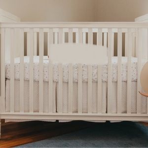 Restoration Hardware Vintage-Washed Diamond Matelasse Crib Skirt